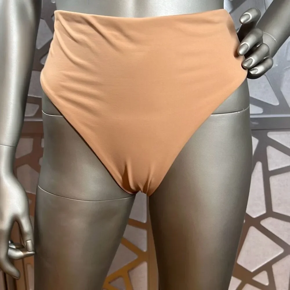 Skims Rhinestones Bandeau High waisted Nude Bikini S